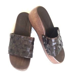 JCREW wood wedges Made in Italy